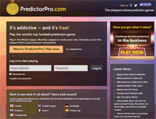 Tablet Screenshot of predictorpro.com